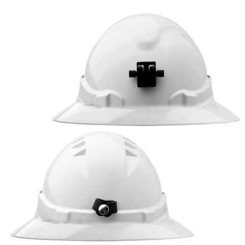 PROCHOICE V6 HARD HAT UNVENT FULL BRIM LAMP BRACK RATCHET HARN WHITE